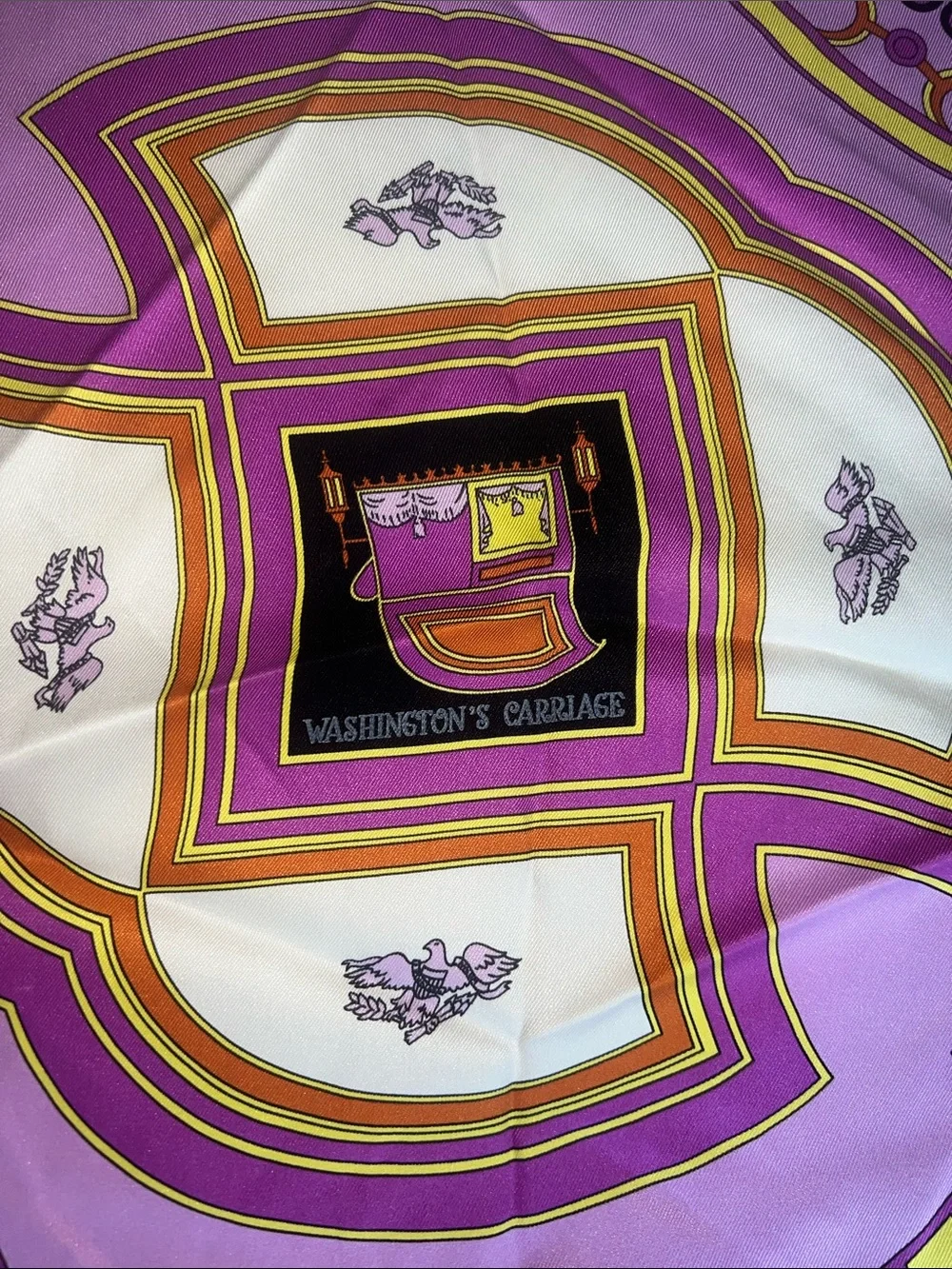 Hermes Carre 70 Washington’s Carriage Scarf